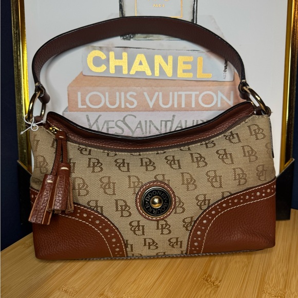 Dooney & Bourke Signature Monogram Jacquard Shoulder Bag - Picture 1 of 5